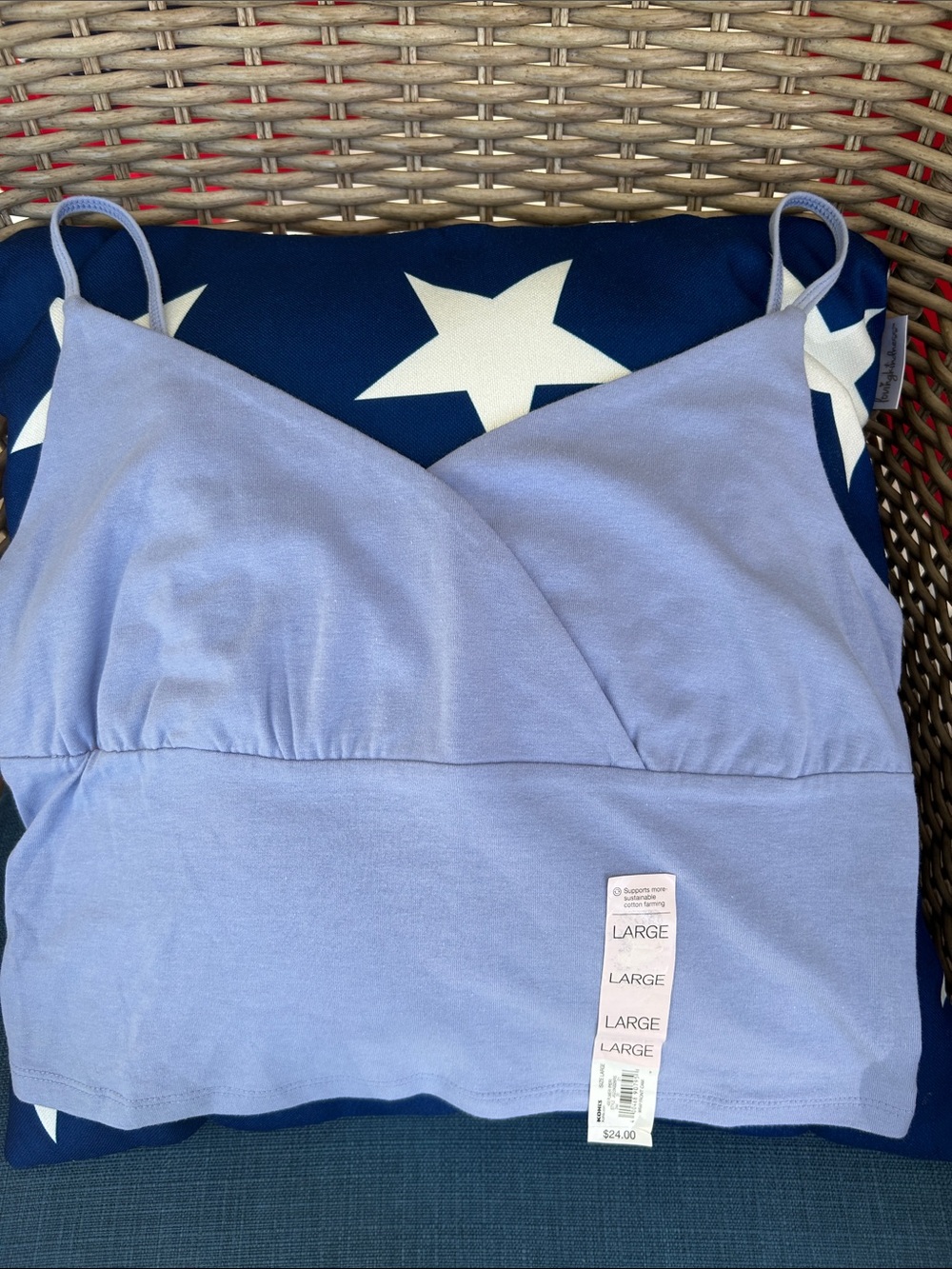 Kohl's Light Periwinkle Tank Top Size Large